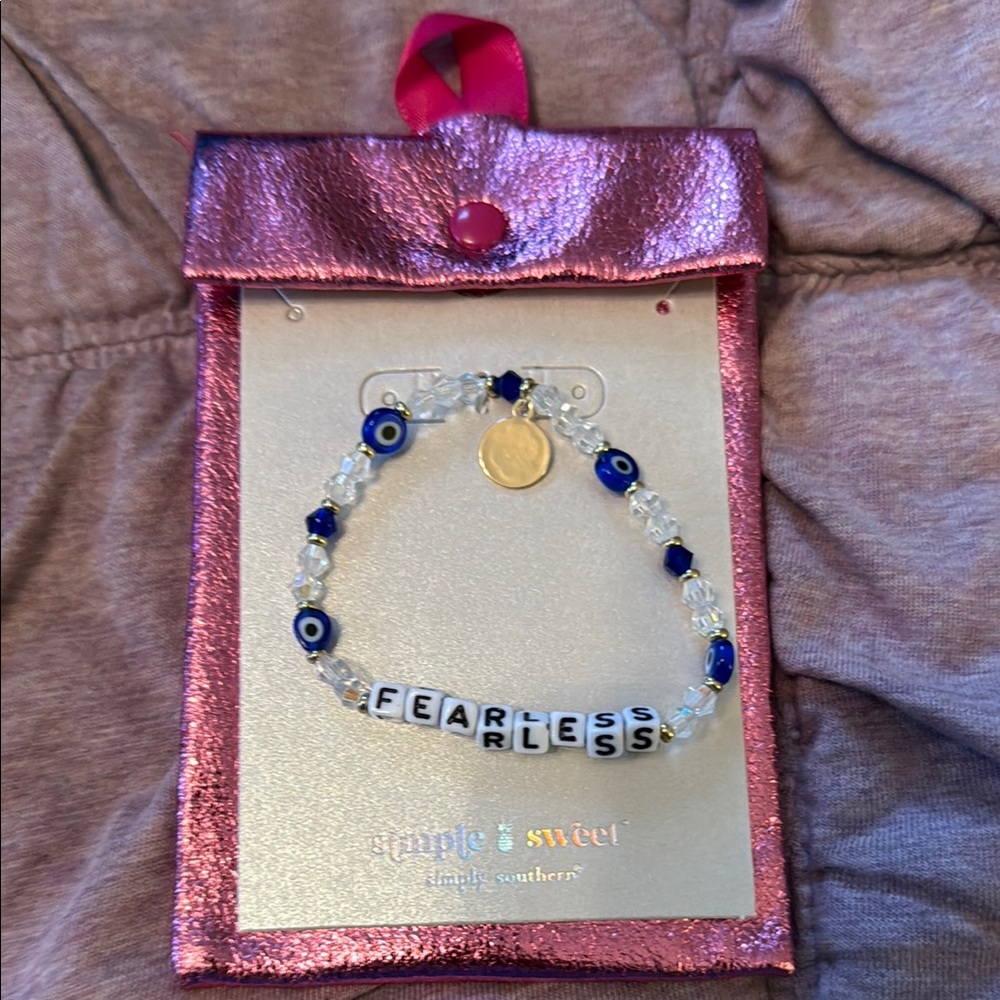 Simply Southern Fearkess beaded bracelet. NWT . Retail 29